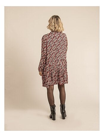 Robe courte à motifs isciane