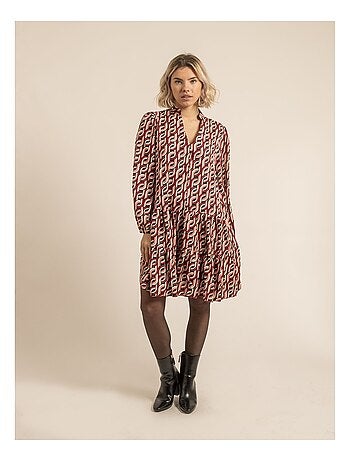 Robe courte à motifs isciane