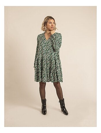 Robe courte à motifs isciane