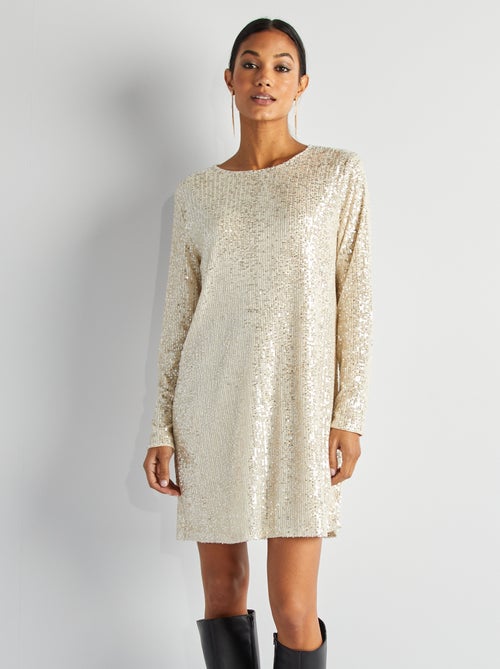 Robe courte à sequins - Kiabi