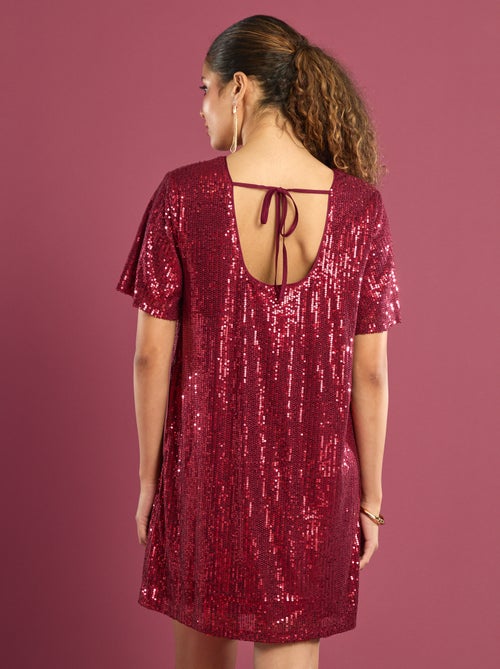 Robe courte à sequins - Kiabi