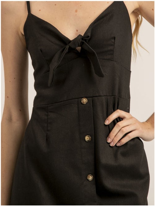 Robe courte avec noeud icheka - Kiabi