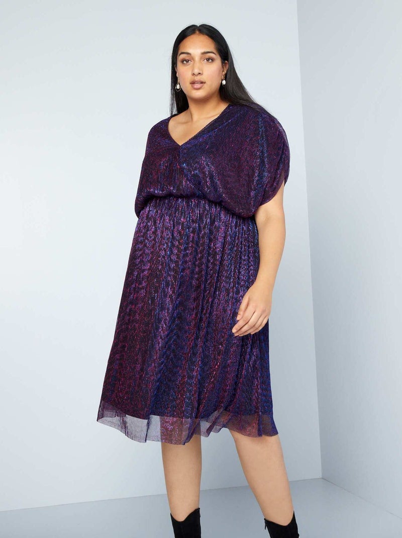 Robe courte de fêtes Violet - Kiabi