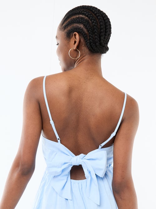 Robe courte fines bretelles - Kiabi