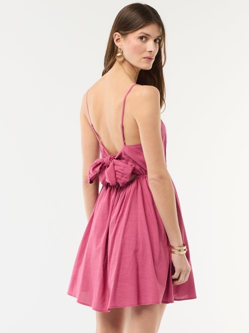 Robe courte fines bretelles - Kiabi