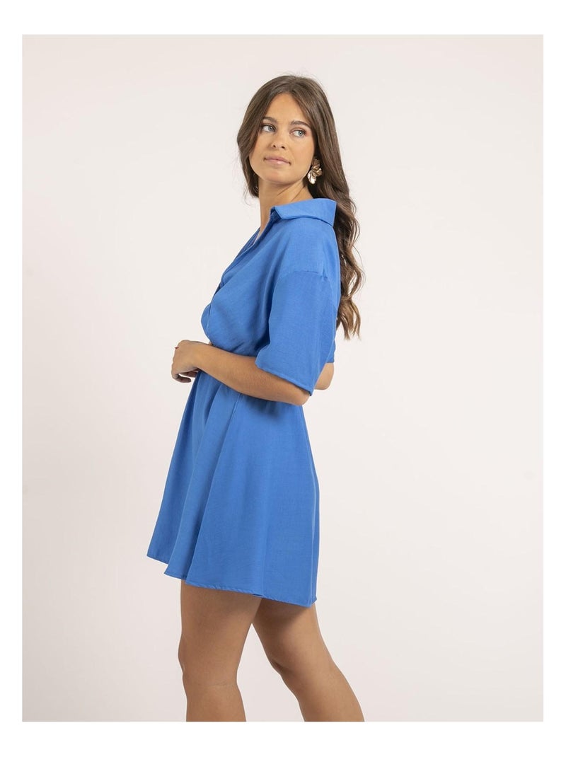 Robe courte ikona Bleu - Kiabi