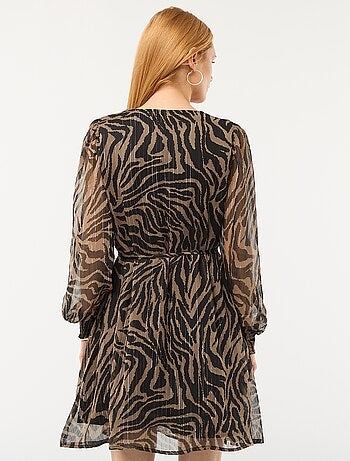 Robe courte 'JDY' en voile avec fils brillants