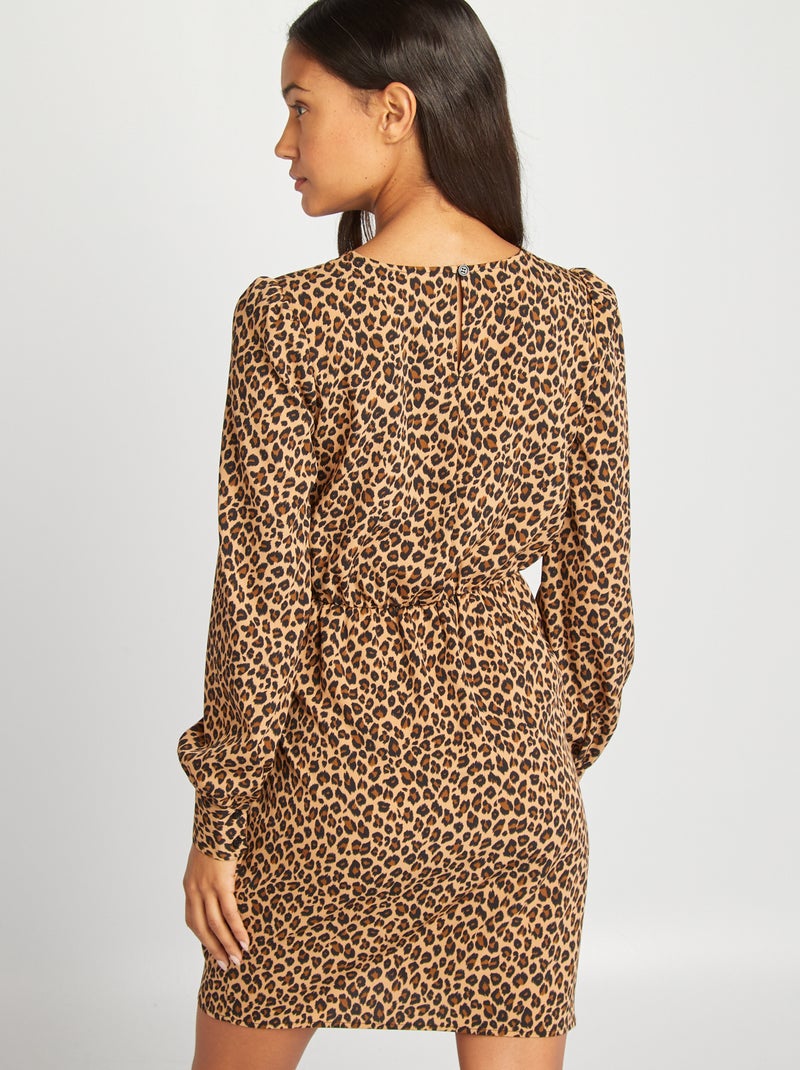 Robe courte léopard Léopard - Kiabi
