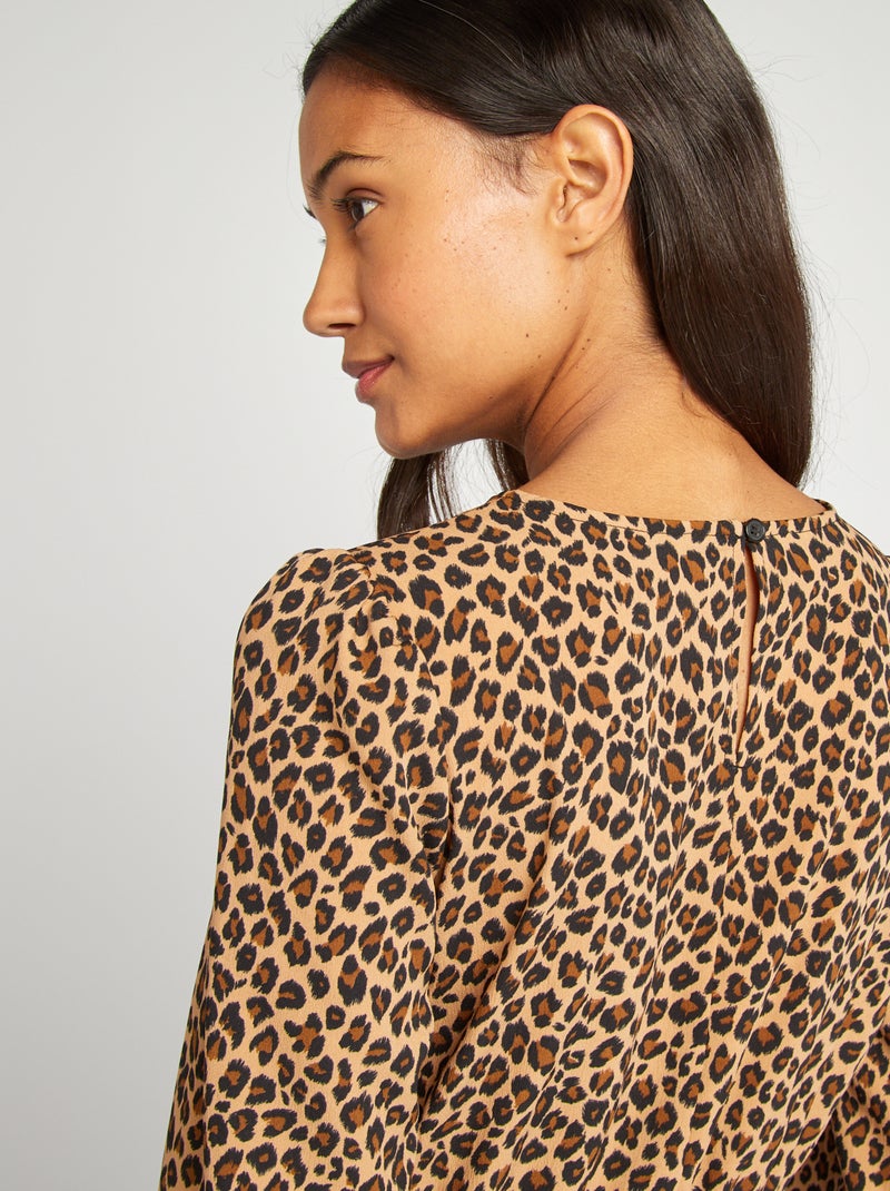 Robe courte léopard Léopard - Kiabi