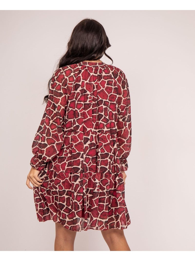 Robe courte motifs IFER Bordeaux - Kiabi