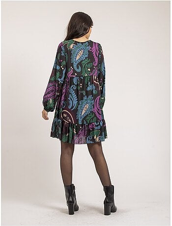 Robe courte motifs illona