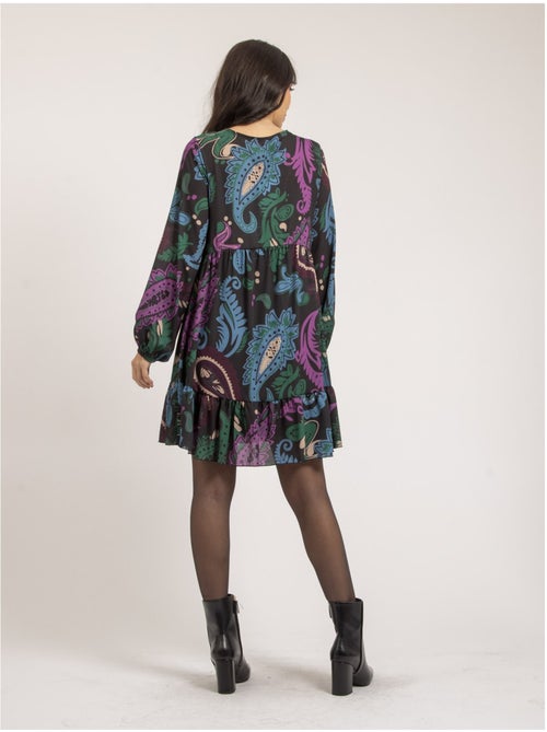 Robe courte motifs illona - Kiabi