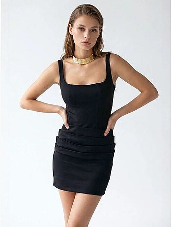 Robe courte moulante femme mixray