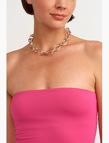 Robe courte moulante sans bretelles dilvin