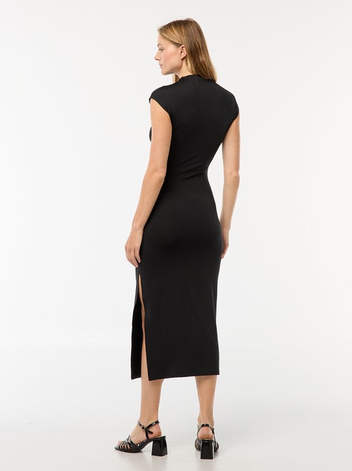 Robe courte moulante sans manches - Kiabi