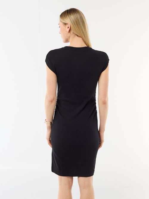 Robe courte sans manches en matière côtelée - Kiabi