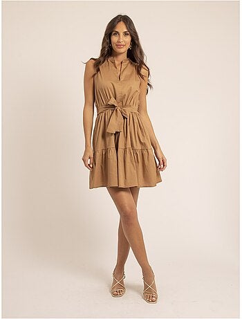 Robe courte sans manches isolina