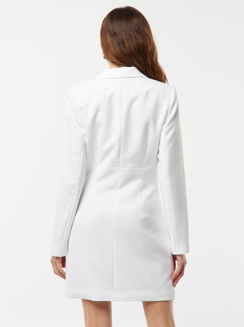 Robe courte tailleur Blanc - Kiabi