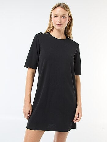 Robe courte unie avec col rond 'JDY'