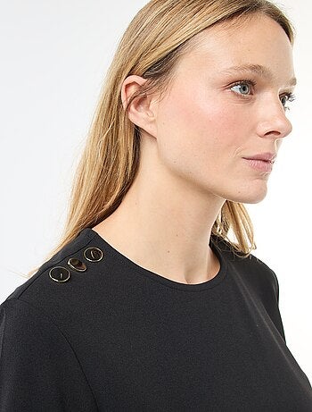 Robe courte unie avec col rond 'JDY'