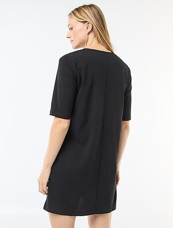 Robe courte unie avec col rond 'JDY'