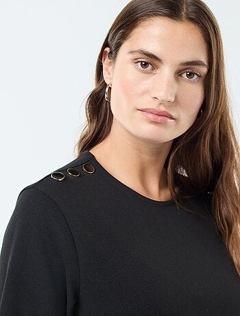 Robe courte unie avec col rond 'JDY'