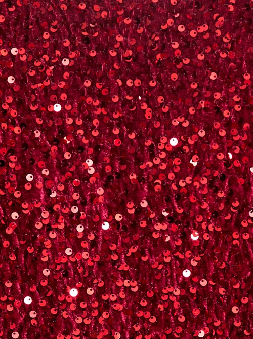 Robe courte velours avec sequins - Kiabi