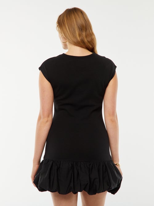 Robe courte volantée sans manches - Kiabi