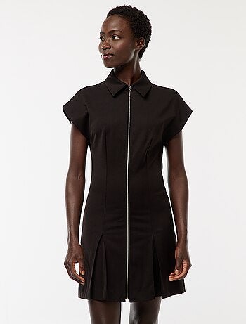 Robe courte zippée