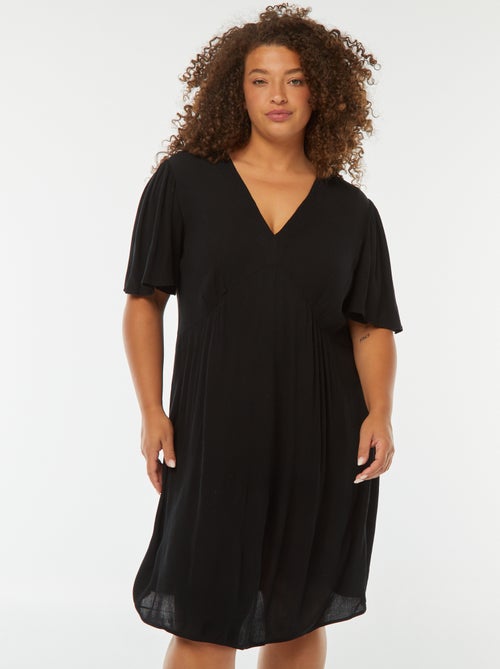 Robe courtes avec manches papillon - Kiabi