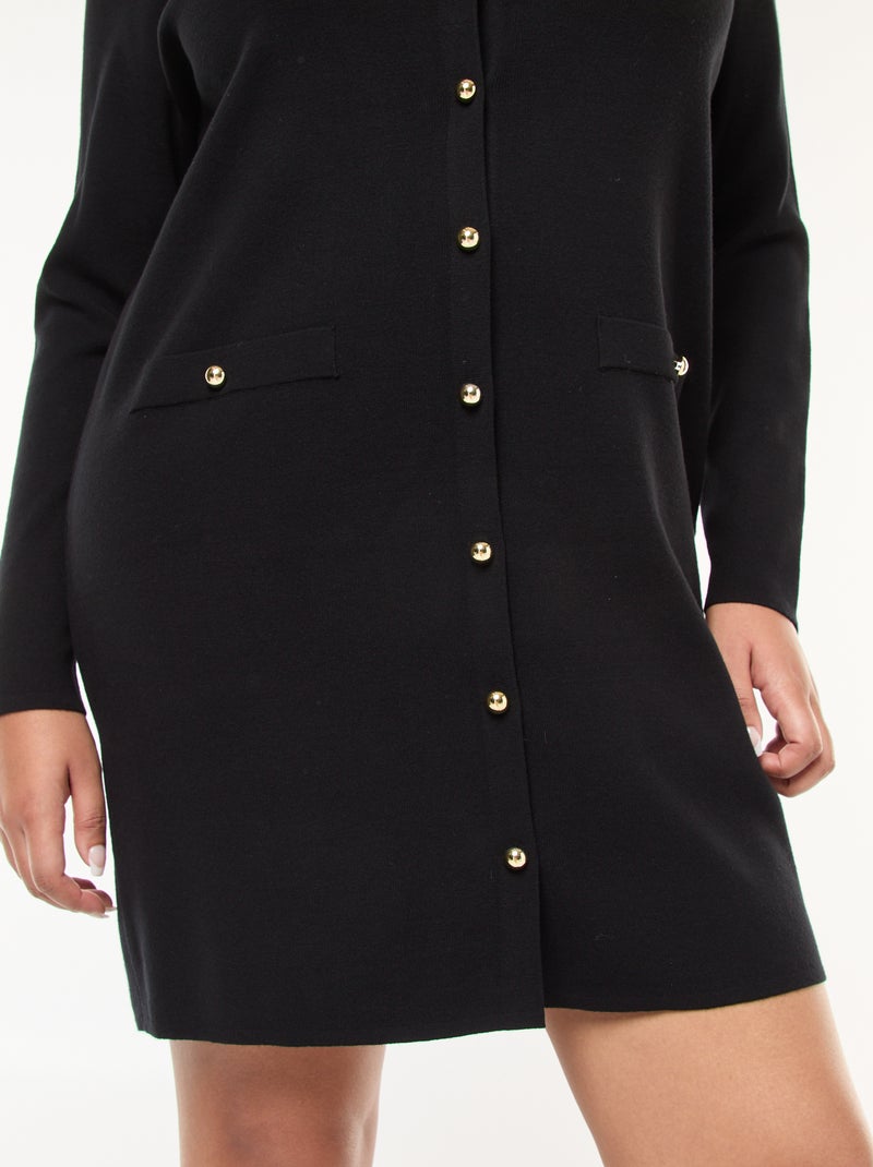 Pantalon chino pur coton velours côtelé VARENNES - Noir - - 54.99