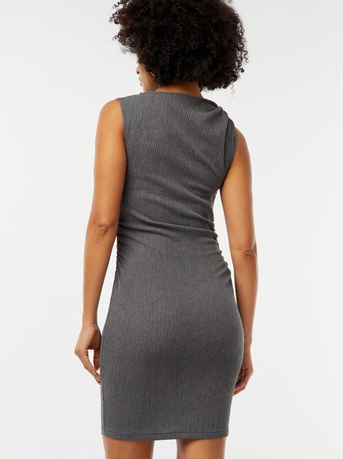 Robe courtes  sans manches en maille gaufrée - Kiabi