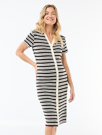 Robe d'allaitement en maille crochet