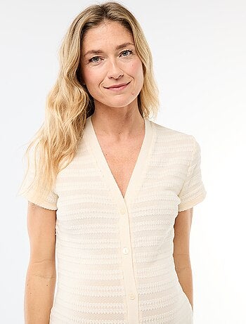 Robe d'allaitement en maille crochet