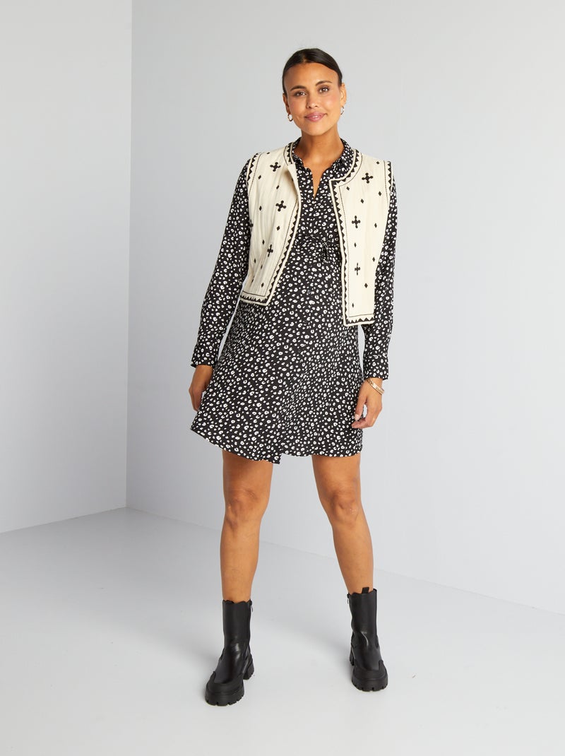 Robe d'allaitement Noir - Kiabi