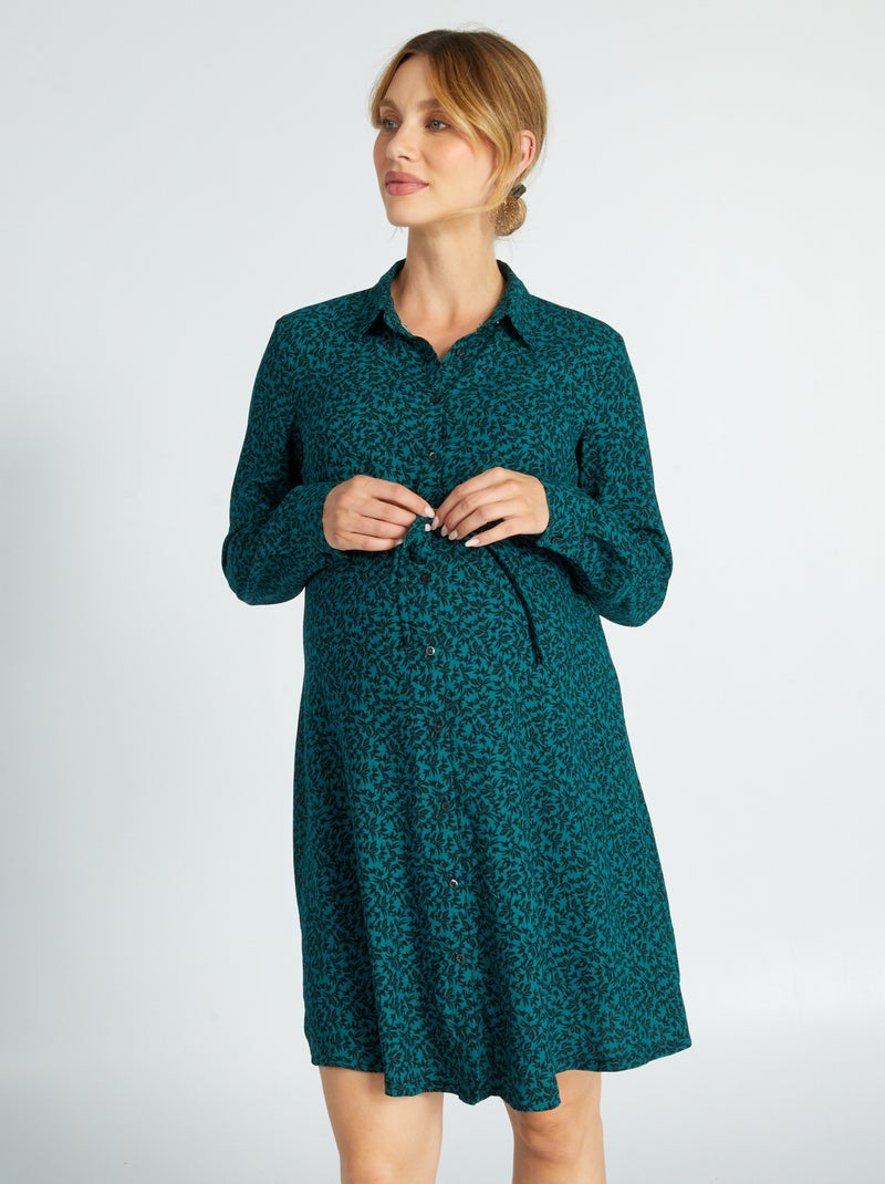 Robe d'allaitement Vert - Kiabi