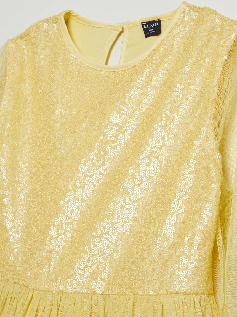 Robe de cérémonie Jaune - Kiabi