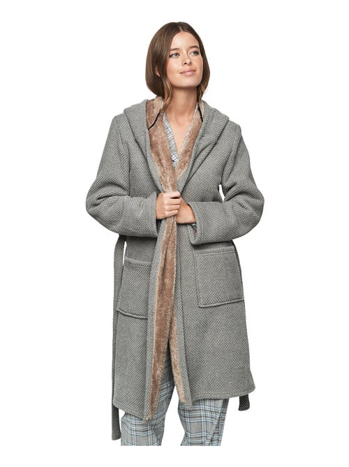 Robe de chambre à capuche unisexe pc1 style add - Kiabi