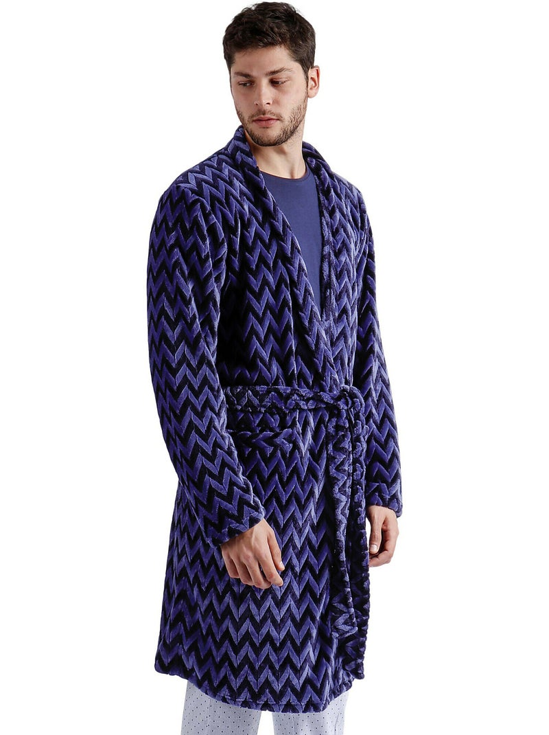 Robe de chambre arrows Bleu - Kiabi