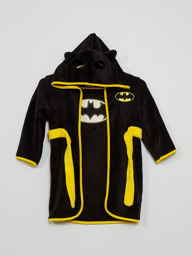 Robe de chambre 'Batman' noir/jaune - Kiabi