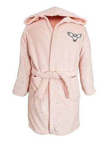 Robe de chambre brodée à capuche, harry potter hedwige
