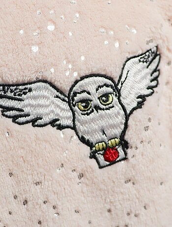 Robe de chambre brodée à capuche, harry potter hedwige