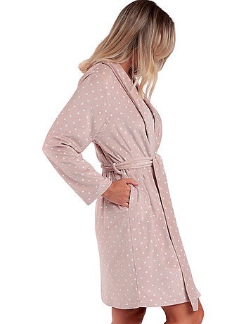 Robe de chambre dots lace
