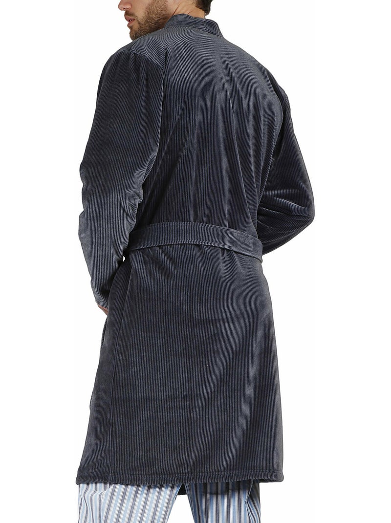 Robe de chambre every stripes Bleu marine - Kiabi