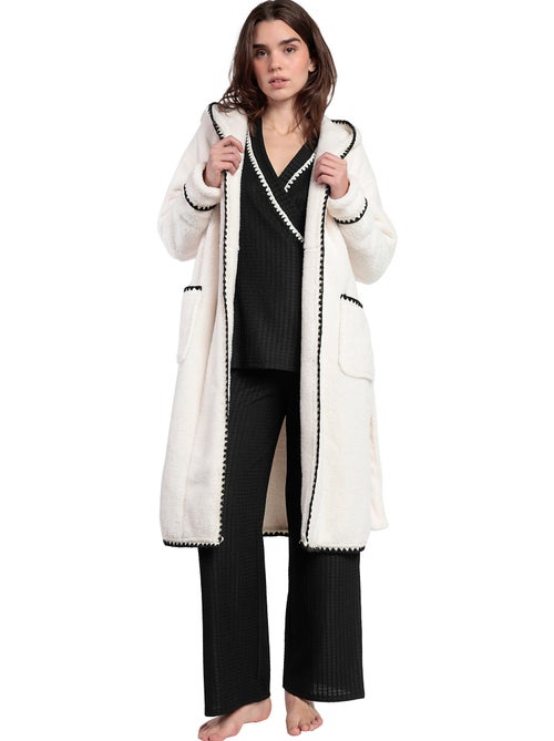Robe de chambre luxury stitching - Kiabi