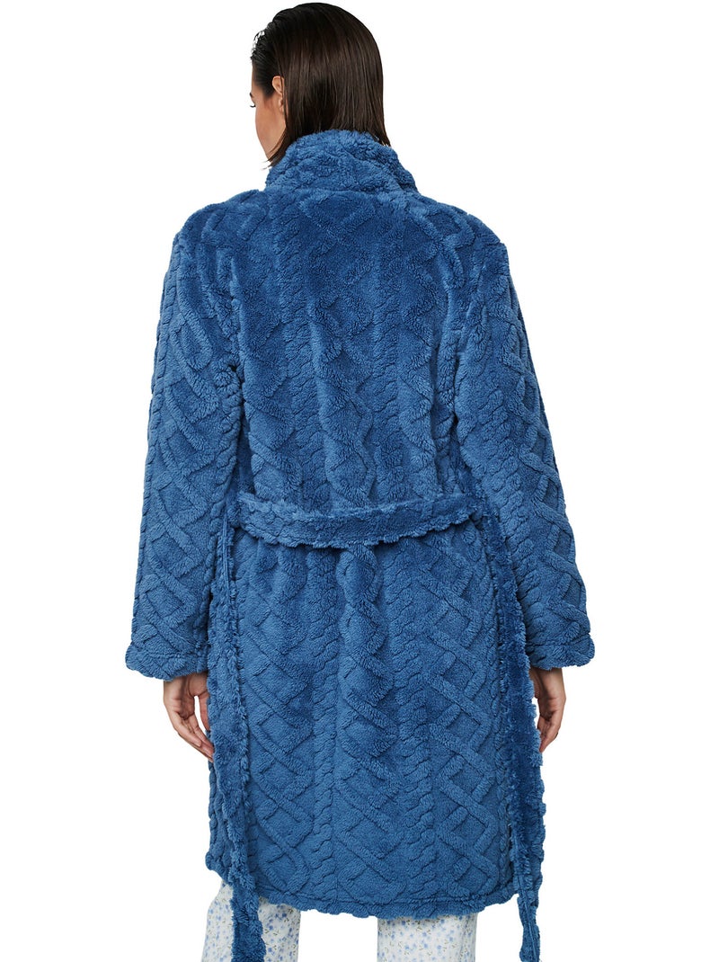 Robe de chambre pc1 style add Bleu - Kiabi