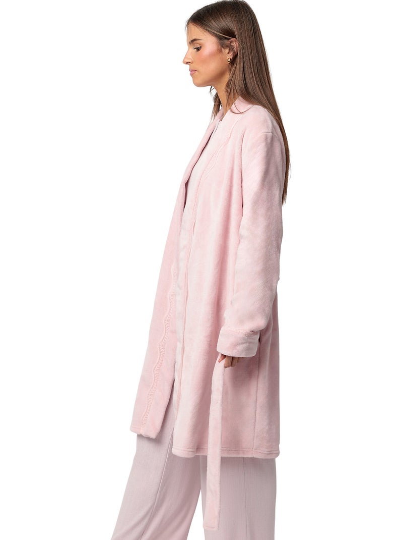 Robe de chambre romantic Rose - Kiabi