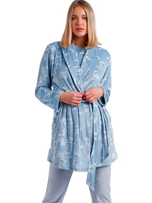 Robe de chambre white flowers - Kiabi Robe de chambre white flowers - Kiabi