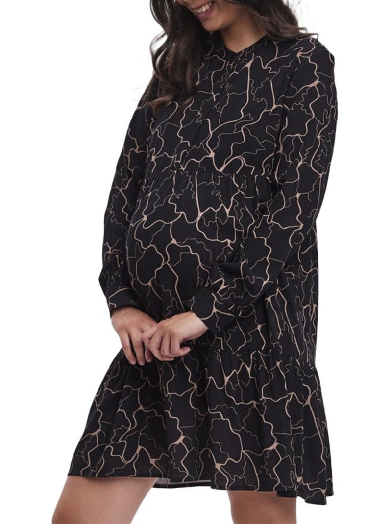 Robe de Grossesse Femme Vero Moda Marternity Noir - Kiabi