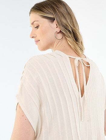 Robe de maternité en lin mélangé